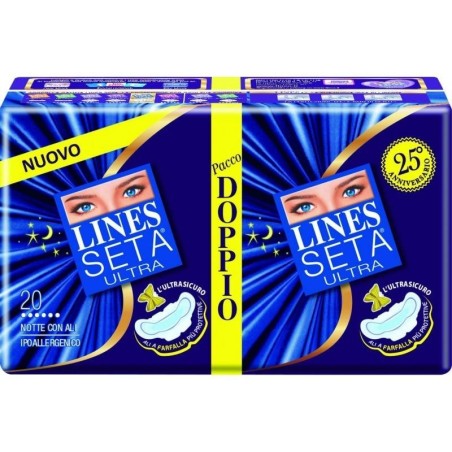 Lines Seta Ultra Assorbenti Notte Vp Dwct 16 Pezzi