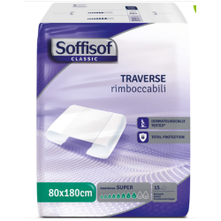 Traversa Per Incontinenza Soffisof Classic 8 Gocce 80 X 180 15 Pezzi