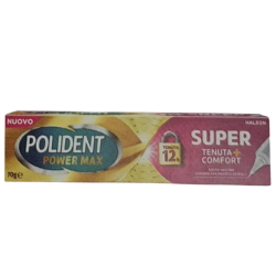 Crema Adesiva Protesi Dentali Polident Power Max Super Tenuta+comfort 70 G