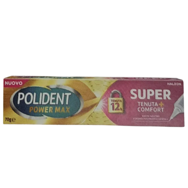 Crema Adesiva Protesi Dentali Polident Power Max Super Tenuta+comfort 70 G Crema Adesiva Protesi Dentali Polident Power Max Super Tenuta+comfort 70 G