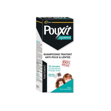 Shampoo Contro Pidocchi E Lendini Pouxit Trattamento Con Pettine Incluso 200 Ml