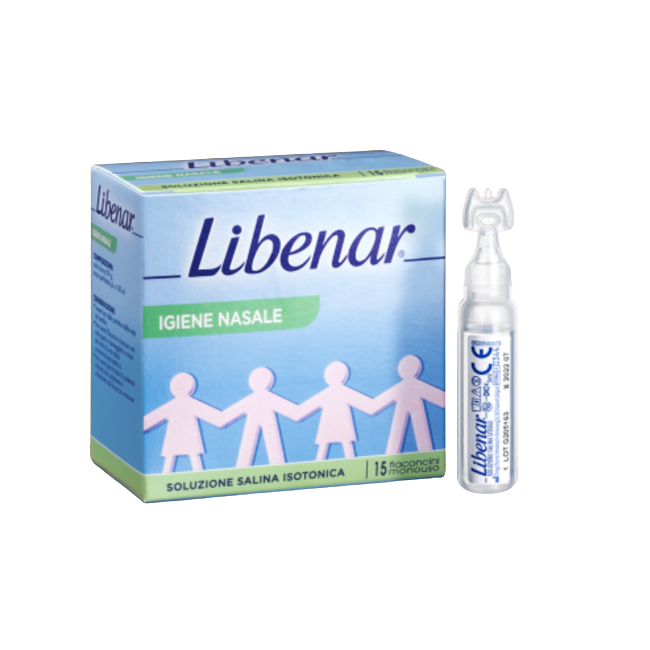 Soluzione Salina Isotonica 0,9% Libenar Per Igiene Nasale 25 Flaconcini Monouso X 5 Ml