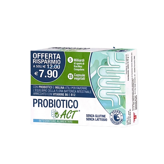 Probiotico Act 15 Capsule Vegetali