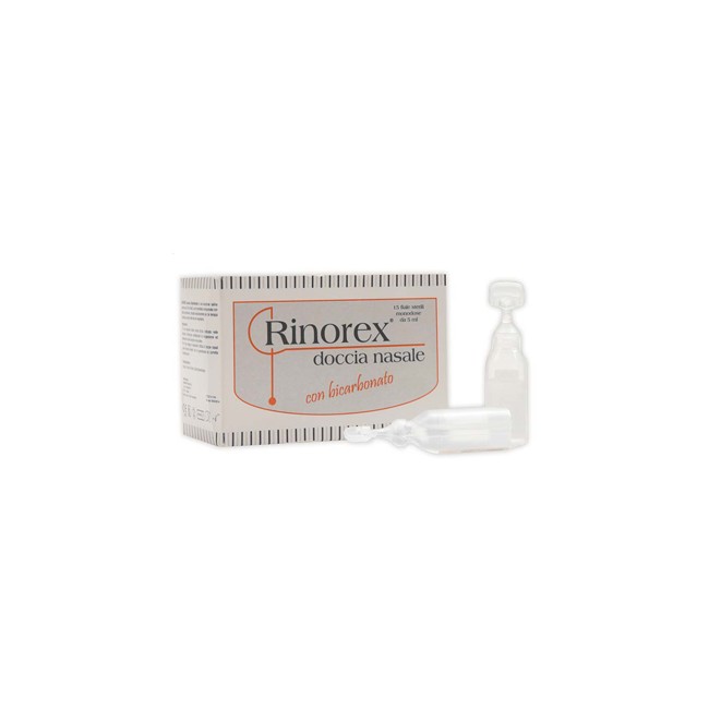 Fiala Per Doccia Nasale Rinorex Bicarbonato 5 Ml 15 Pezzi Fiala Per Doccia Nasale Rinorex Bicarbonato 5 Ml 15 Pezzi