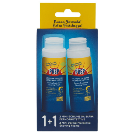 Prep Schiuma Barba Classica 2 Pezzi Da 50 Ml