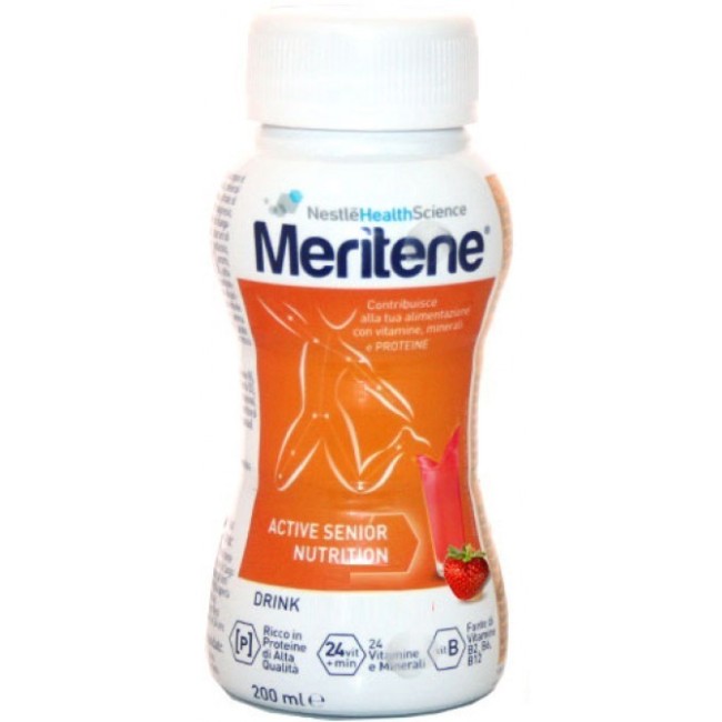 Meritene Protein Drink Fragola 200 Ml