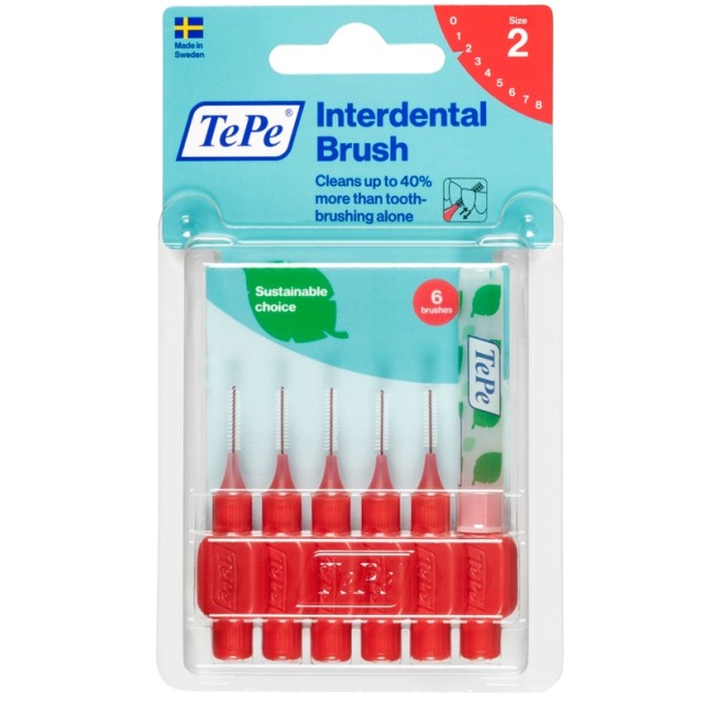 Tepe Scovolino Rosso 0,5mm 6 Pezzi Tepe Scovolino Rosso 0,5mm 6 Pezzi