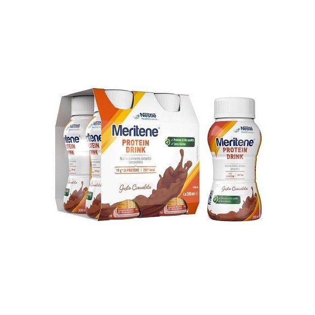 Meritene Drink Cioccolato 4 Pezzi Da 200 Ml
