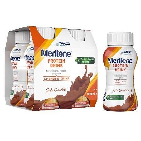 Meritene Drink Cioccolato 4 Pezzi Da 200 Ml