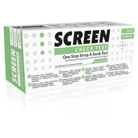 Strep A Antigen Home Test Determinazione Qualitativa Antigeni Streptococco A Da Tampone Faringeo 1 Pezzo