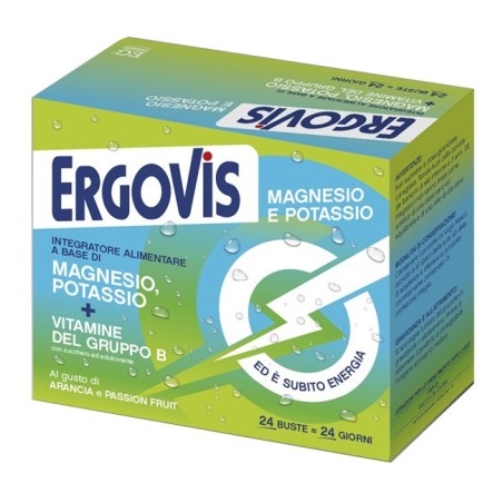 Ergovis Mg+k Vitamine B Con Zucchero 24 Bustine