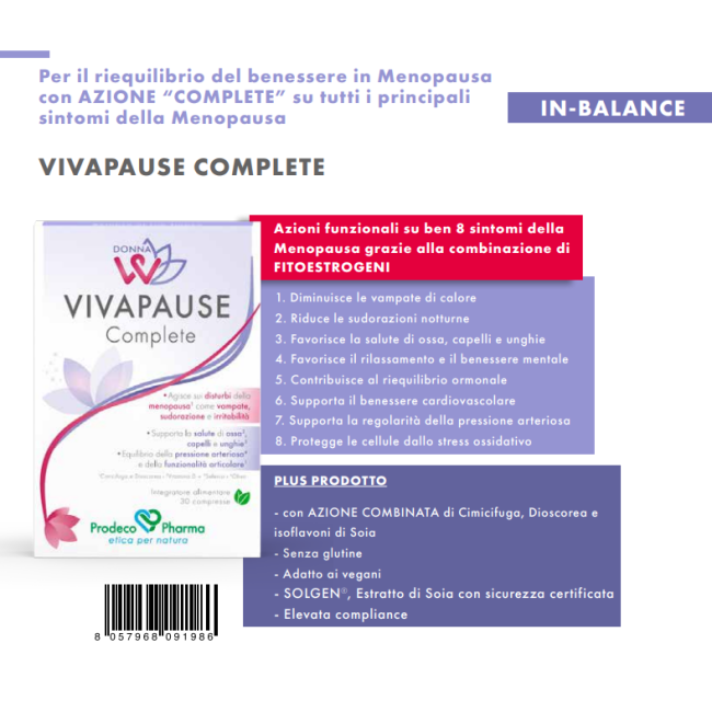Donnaw Vivapause Complete 30 Compresse Donnaw Vivapause Complete 30 Compresse