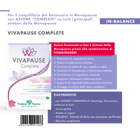 Donnaw Vivapause Complete 30 Compresse Donnaw Vivapause Complete 30 Compresse