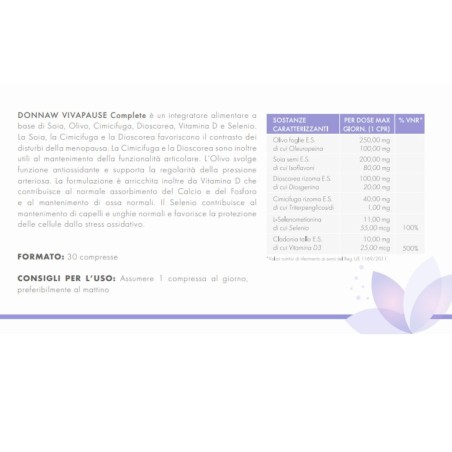 Donnaw Vivapause Complete 30 Compresse Donnaw Vivapause Complete 30 Compresse