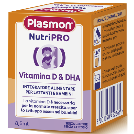 Plasmon Nutripro Vitamina D & Dha 8,5 Ml Plasmon Nutripro Vitamina D & Dha 8,5 Ml