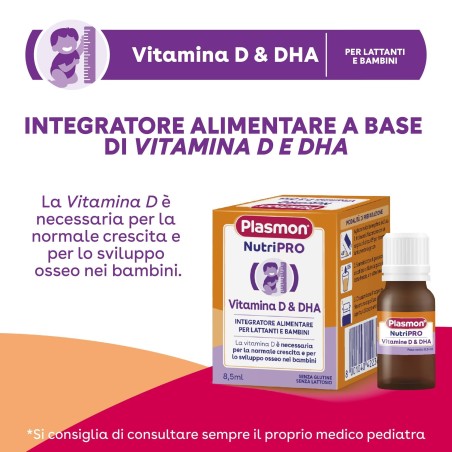 Plasmon Nutripro Vitamina D & Dha 8,5 Ml Plasmon Nutripro Vitamina D & Dha 8,5 Ml