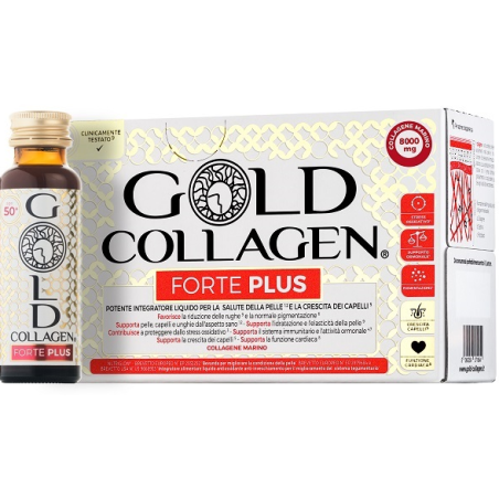 Gold Collagen Forte Plus 10 Flaconcini Da 50 Ml 8g Collagene Gold Collagen Forte Plus 10 Flaconcini Da 50 Ml 8g Collagene