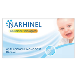 Soluzione Fisiologica Per Aspiratore Nasale Narhinel 60 Flaconcini Da 5 Ml