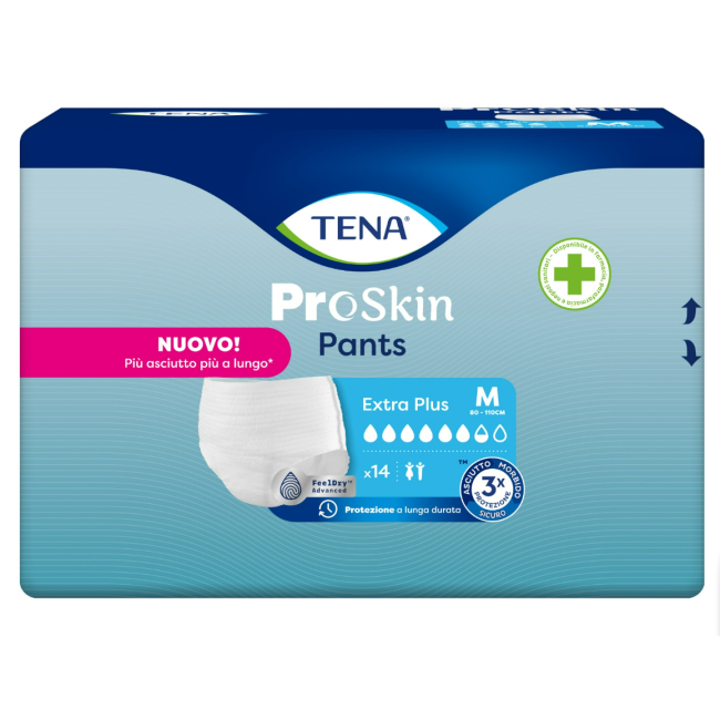 Pannolone A Mutandina Tena Pants Extra Plus M 14 Pezzi