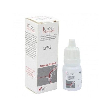 Icross Gocce Oculari Soluzione Oftalmica Acido Ialuronico Cross-linkato 0,2% 8 Ml