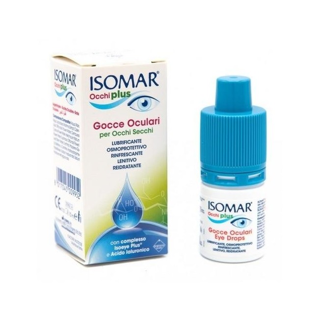 Isomar Occhi Secchi Plus Gocce Oculari Acido Ialuronico 0,20% 10 Ml
