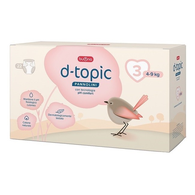 D-topic Pannolini Taglia 3 22 Pezzi D-topic Pannolini Taglia 3 22 Pezzi