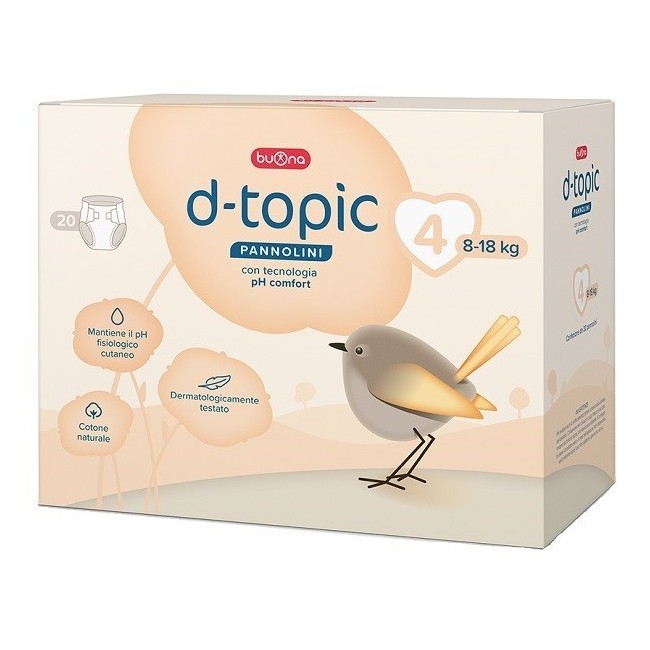 D-topic Pannolini Taglia 4 20 Pezzi D-topic Pannolini Taglia 4 20 Pezzi