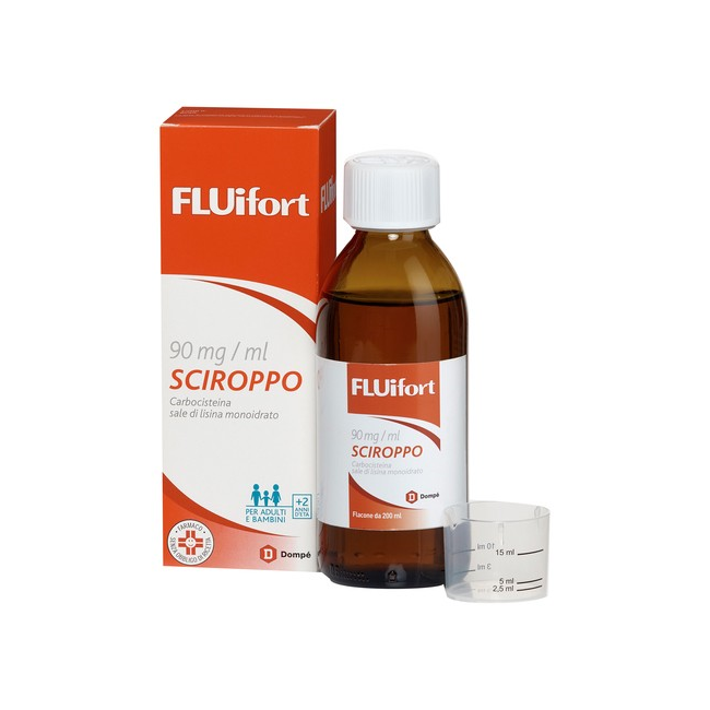 Fluifort Sciroppo 200 Ml 9% Con Misurino
