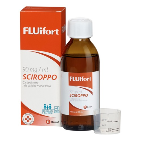 Fluifort Sciroppo 200 Ml 9% Con Misurino Fluifort Sciroppo 200 Ml 9% Con Misurino