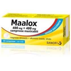 Maalox 30 Compresse Masticabili 400 Mg + 400 Mg S/zucchero