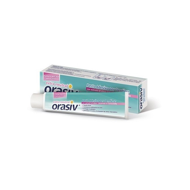 Orasiv Extra Neutral Pasta Adesiva Per Dentiere 40 G