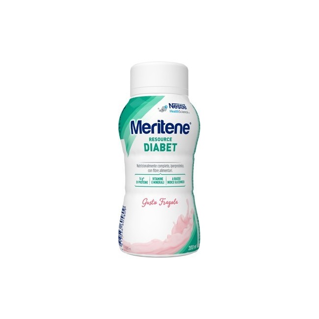 Meritene Resource Diabet Fragola Alimento Iperproteico 28 Vitamine E Minerali 200 Ml
