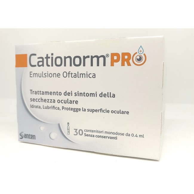 Cationorm Pro Ud 30 Flaconcini Monodose Da 0,4 Ml