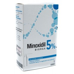 Minoxidil Biorga Soluzione Cutanea 3 Flaconi 60 Ml 5%