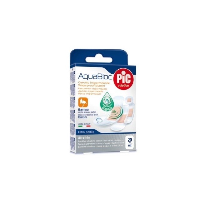 Cerotto Pic Aquabloc Mix Antibatterico 20 Pezzi