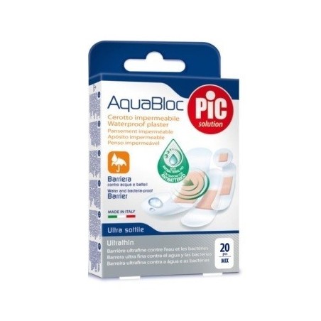 Cerotto Pic Aquabloc Mix Antibatterico 20 Pezzi