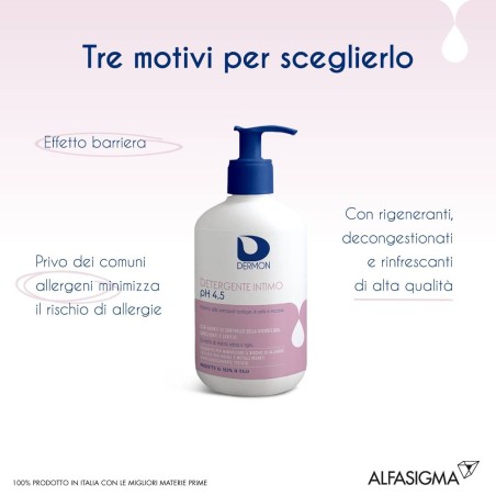 Dermon Detergente Intimo Uso Frequente Ph 4,5 500 Ml