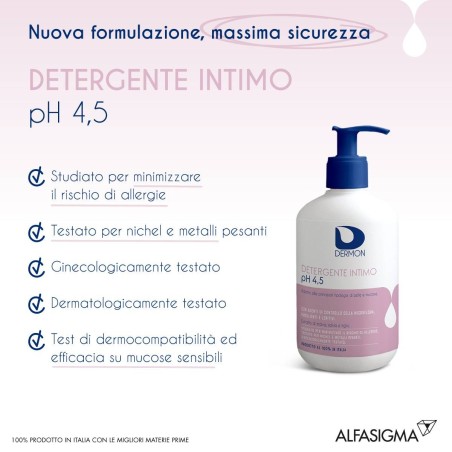 Dermon Detergente Intimo Uso Frequente Ph 4,5 500 Ml Dermon Detergente Intimo Uso Frequente Ph 4,5 500 Ml