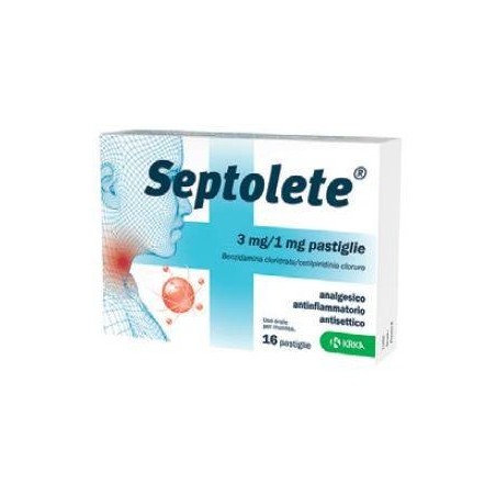 Septolete 16 Pastiglie 3 Mg + 1 Mg