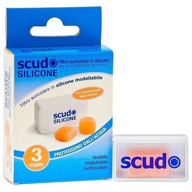 Tappo Auricolare Earplug Scudo In Silicone 3 Coppie 6 Pezzi Articolo 7en091