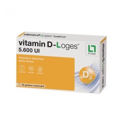 Vitamin D-loges 30 Gelatine Masticabili Gusto Limone 42 G