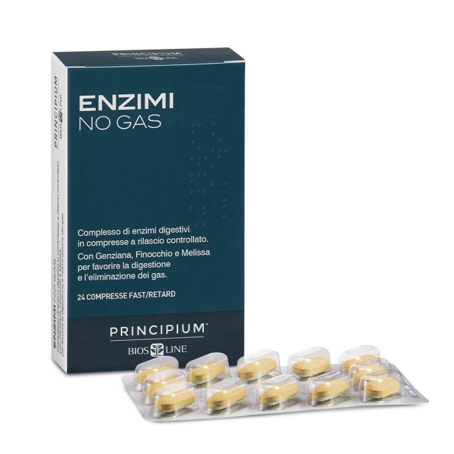 Principium Enzimi No Gas Fast/retard 24 Compresse