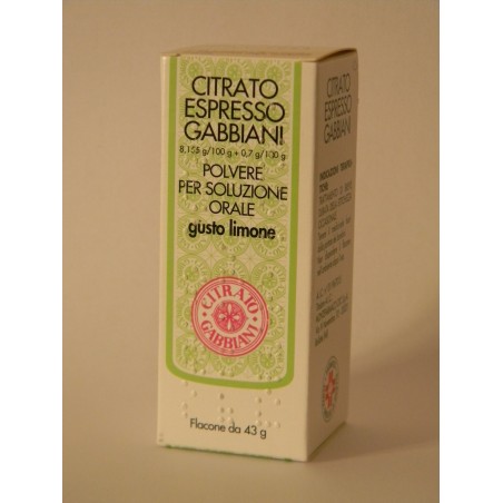 Citrato Espresso Gabbiani Soluzione Orale Polvere 43 G Limone
