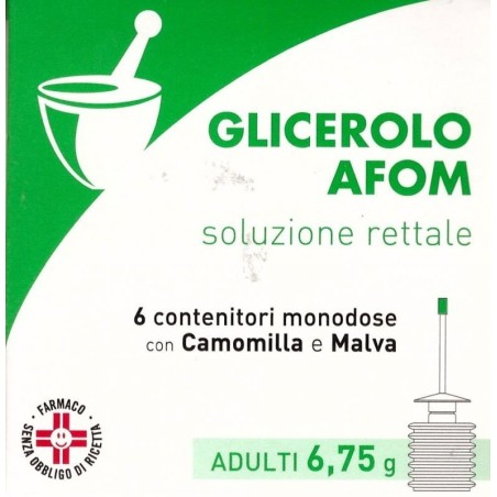 Glicerolo Ad 6 Contenitori Monodose 6,75 G Soluzione Rettale Con Camomilla E Malva Glicerolo Ad 6 Contenitori Monodose 6,75 G Soluzione Rettale Con Camomilla E Malva