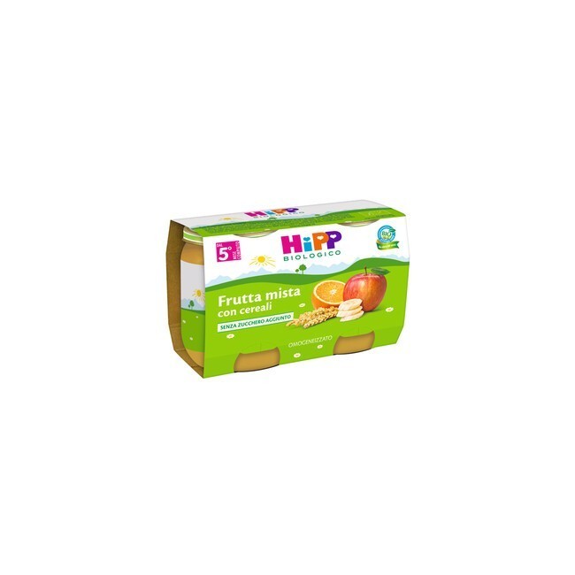 Hipp Bio Hipp Bio Omogeneizzato Frutta Mista Con Cereali 2x125 G