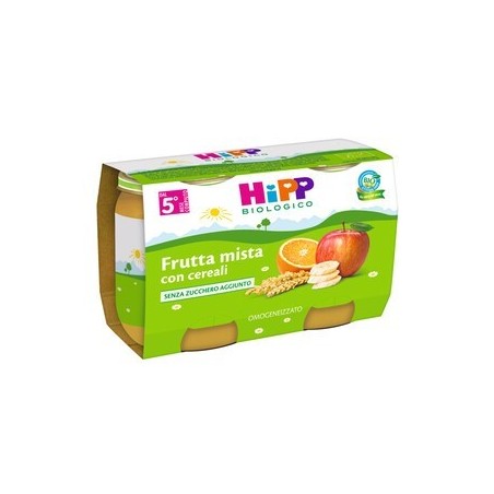 Hipp Bio Hipp Bio Omogeneizzato Frutta Mista Con Cereali 2x125 G