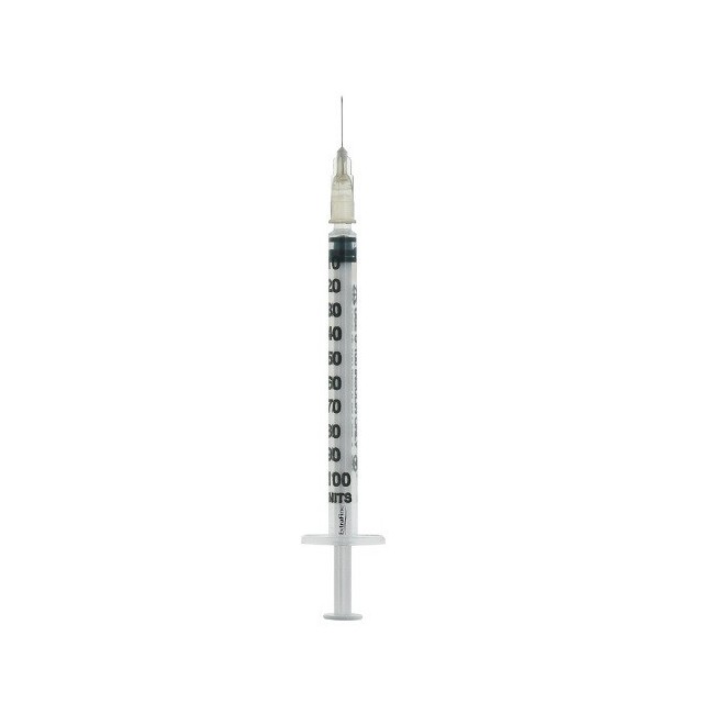 Siringa Per Insulina Extrafine 1ml 100 Ui Ago Removibile 27 Gauge 0,40x12 Mm 1 Pezzo Siringa Per Insulina Extrafine 1ml 100 Ui Ago Removibile 27 Gauge 0,40x12 Mm 1 Pezzo