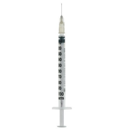 Siringa Per Insulina Extrafine 1ml 100 Ui Ago Removibile 27 Gauge 0,40x12 Mm 1 Pezzo