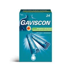 Gaviscon 24 Buste Soluzione Orale Sosp 500 Mg/10 Ml + 267 Mg/10 Ml