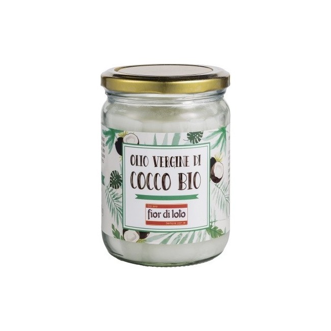 Fior Di Loto Olio Vergine Di Cocco Bio 450 Ml Fior Di Loto Olio Vergine Di Cocco Bio 450 Ml